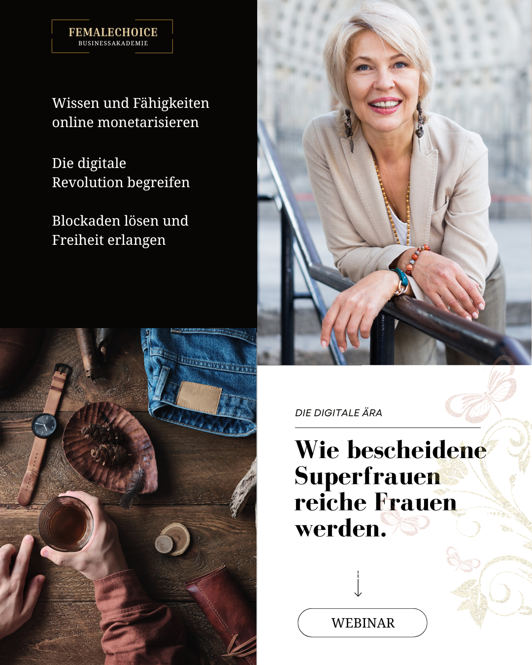 Profi-Webinar "Wie bescheidene Superfrauen reiche Superfrauen werden"